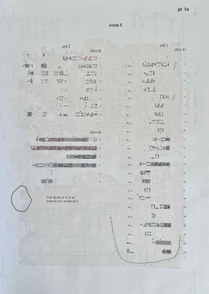 Hieratischer Papyrus Bulaq 18. Vol. I: Kommentar + Übersetzungen. Vol. II: Tafeln + Index (complete set)[newline]M9500-12.jpeg