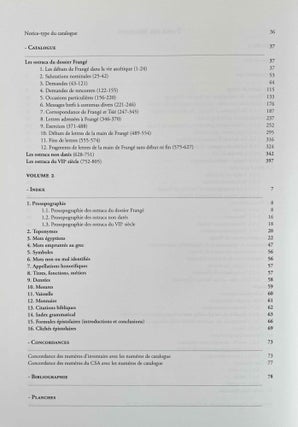Les ostraca coptes de la TT 29. Autour du moine Frangé. Vol. I: Textes. Vol. II: Index. Planches (complete set)[newline]M9515-03.jpeg