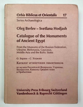 Item #M9527 Catalogue of the monuments of ancient Egypt from the museums of the Russian...