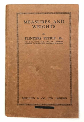 Item #M9537 Measures & Weights. PETRIE William M. Flinders[newline]M9537-00.jpeg