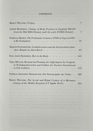 Social Aspects of Funerary Culture in the Egyptian Old and Middle Kingdoms. Proceedings of the International Symposium held at Leiden University 6-7 June, 1996.[newline]M9547a-03.jpeg