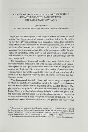 Social Aspects of Funerary Culture in the Egyptian Old and Middle Kingdoms. Proceedings of the International Symposium held at Leiden University 6-7 June, 1996.[newline]M9547a-04.jpeg
