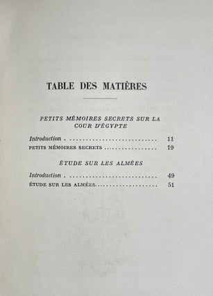 Petits Mémoires secrets sur la Cour d'Egypte 1826-1867, suivis d'une Etude sur les Almées[newline]M9581-10.jpeg