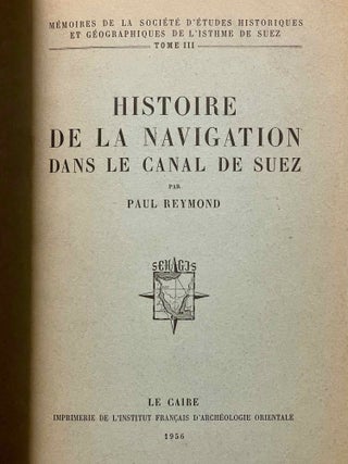 Histoire de la navigation dans le Canal de Suez