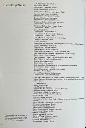Les collections égyptiennes dans les musées de Saône-et-Loire. Autun, Bibliothèque municipale, Musée Rolin, Museum d'histoire naturelle, 27 mai - 3 octobre 1988. Mâcon, Musée des Ursulines, 21 octobre 1988-15 janvier 1989ç