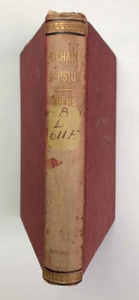 Item #M9593a Richard Lepsius. A Biography. EBERS Georg