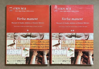 Item #M9608 Verba manent. Recueil d'études dédiées à Dimitri Meeks. 2 volumes (complete set)....[newline]M9608-00.jpeg