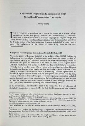 Verba manent. Recueil d'études dédiées à Dimitri Meeks. 2 volumes (complete set)