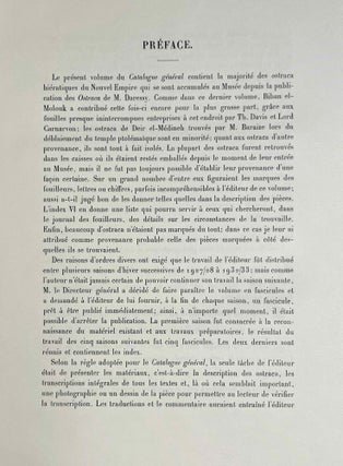 Ostraca hiératiques (Catalogue Général du Musée du Caire, Nos. 25501-25832)