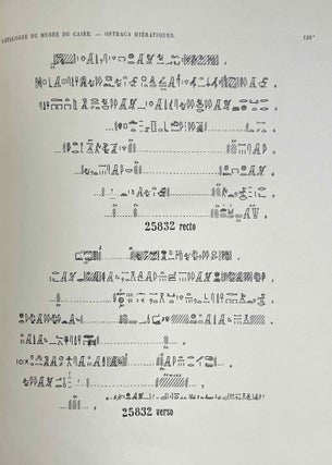Ostraca hiératiques (Catalogue Général du Musée du Caire, Nos. 25501-25832)