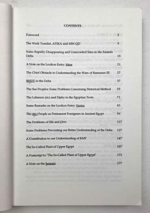 Some Geographical Notes on Ancient Egypt. A Selection of Published Papers, 1975-1997.