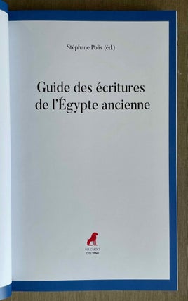 Guide des écritures de l'Egypte ancienne