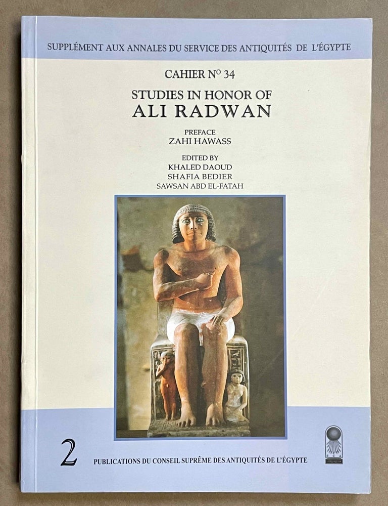 Item #M9631 Studies in honor of Ali Radwan. Vol. 2. RADWAN Ali - DAOUD Khaled Abdalla, in honorem.[newline]M9631-00.jpeg