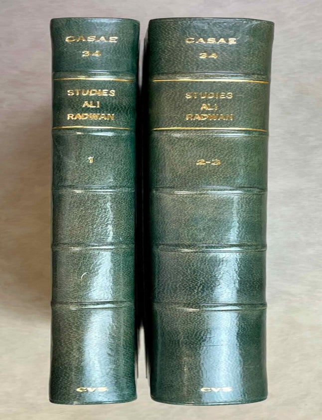 Item #M9631a Studies in honor of Ali Radwan. Volumes 1, 2 & 3 (complete set). RADWAN Ali - DAOUD Khaled Abdalla, in honorem.[newline]M9631a-00.jpeg