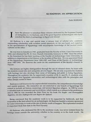 Studies in honor of Ali Radwan. Volumes 1, 2 & 3 (complete set)[newline]M9631a-08.jpeg