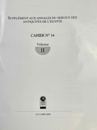 Studies in honor of Ali Radwan. Volumes 1, 2 & 3 (complete set)[newline]M9631a-11.jpeg