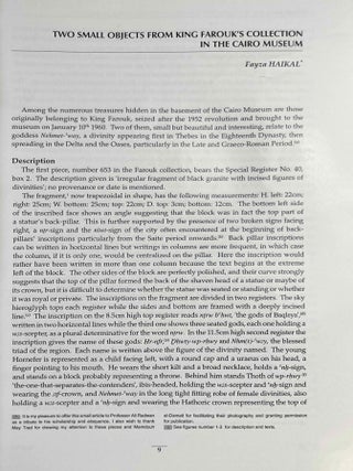 Studies in honor of Ali Radwan. Volumes 1, 2 & 3 (complete set)[newline]M9631a-15.jpeg