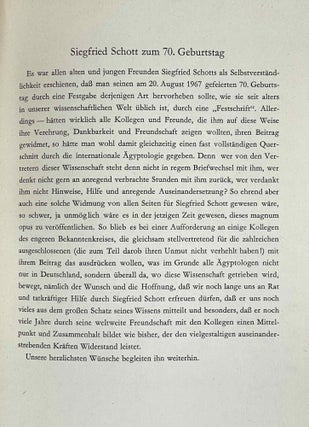 Festschrift für Siegfried Schott zu seinem 70. Geburtstag. Am 20. August 1967.[newline]M9634-03.jpeg