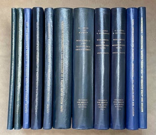 Item #M9636 Grundriss der Medizin der Alten Ägypter, complete set of 9 volumes in 11 parts. Vol....