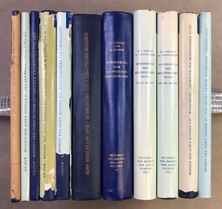 Item #M9636g Grundriss der Medizin der alten Ägypter, complete set of 9 volumes. Vol. I:...
