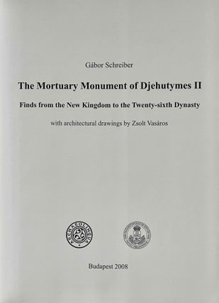 The mortuary monument of Djehutymes II. Finds from the New Kingdom to the Twenty-sixth Dynasty.[newline]M9652-01.jpeg