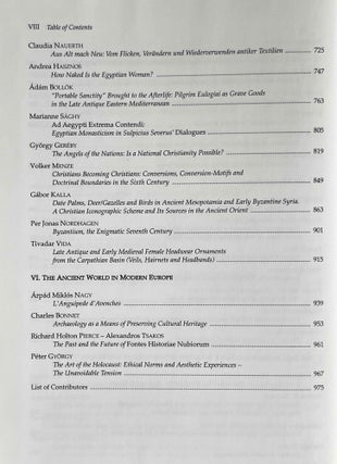 Across the Mediterranean - along the Nile. Studies in Egyptology, Nubiology and late Antiquity dedicated to László Török on the occasion of his 75th birthday. 2 volumes (complete set)