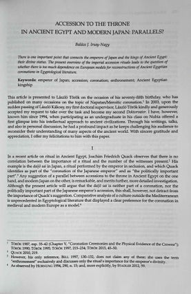Across the Mediterranean - along the Nile. Studies in Egyptology, Nubiology and late Antiquity dedicated to László Török on the occasion of his 75th birthday. 2 volumes (complete set)