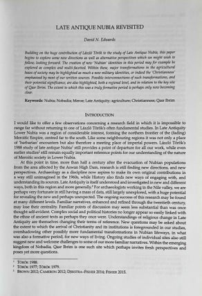 Across the Mediterranean - along the Nile. Studies in Egyptology, Nubiology and late Antiquity dedicated to László Török on the occasion of his 75th birthday. 2 volumes (complete set)