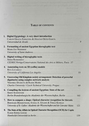 Handbook of Digital Egyptology: Texts