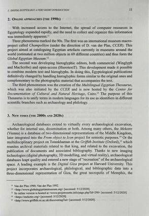 Handbook of Digital Egyptology: Texts