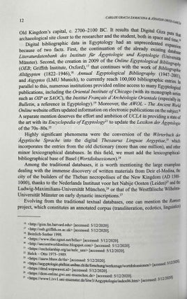 Handbook of Digital Egyptology: Texts