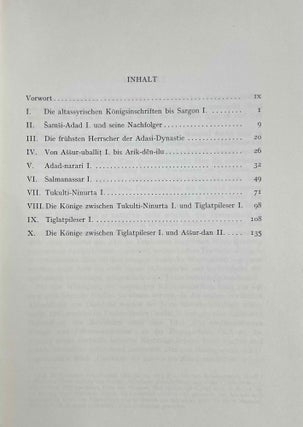 Einleitung in die assyrischen Königsinschriften. Erster Teil: Das zweite Jahrtausend v. Chr.