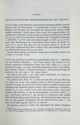 Einleitung in die assyrischen Königsinschriften. Erster Teil: Das zweite Jahrtausend v. Chr.