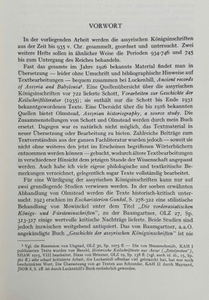 Einleitung in die assyrischen Königsinschriften. Erster Teil: Das zweite Jahrtausend v. Chr. Zweiter Teil: 934-722 V. Chr.