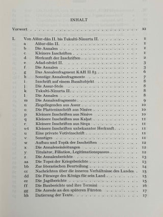 Einleitung in die assyrischen K&ouml;nigsinschriften. Erster Teil: Das zweite Jahrtausend v. Chr. Zweiter Teil: 934-722 V. Chr.