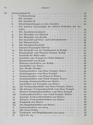 Einleitung in die assyrischen K&ouml;nigsinschriften. Erster Teil: Das zweite Jahrtausend v. Chr. Zweiter Teil: 934-722 V. Chr.