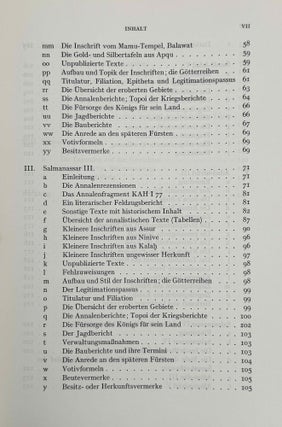 Einleitung in die assyrischen Königsinschriften. Erster Teil: Das zweite Jahrtausend v. Chr. Zweiter Teil: 934-722 V. Chr.