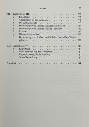 Einleitung in die assyrischen Königsinschriften. Erster Teil: Das zweite Jahrtausend v. Chr. Zweiter Teil: 934-722 V. Chr.