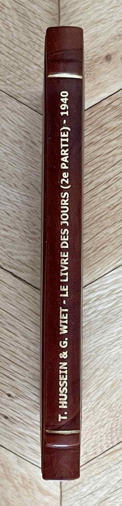 Item #M9678 Le livre des jours (2e partie). HUSSEIN Taha - WIET Gaston, author.[newline]M9678-00.jpeg