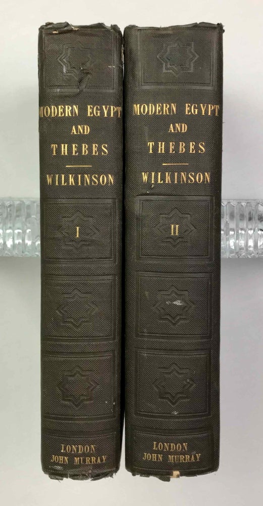 Item #M9685 Modern Egypt and Thebes. Being a description of Egypt. Including the information required for travellers in that country. WILKINSON John Gardner.[newline]M9685-00.jpeg