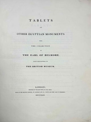 Tablets and Other Egyptian Monuments from The Collection of The Earl of Belmore, Now Deposited in the British Museum[newline]M9686-02.jpeg