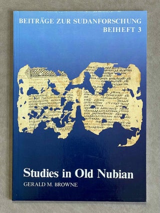 Item #M9714 Studies in Old Nubian. BROWNE Gerald M[newline]M9714-00.jpeg