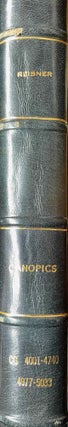 Item #M9722b Canopics (Catalogue Général du Musée du Caire 4001-4740 & 4977-5033). REISNER...