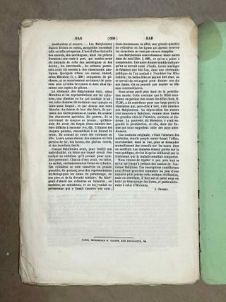 M&eacute;moires pr&eacute;sent&eacute;s par divers savants &agrave; l'Acad&eacute;mie des Inscriptions et Belles-Lettres de l'Institut Imp&eacute;rial de France. Premi&egrave;re s&eacute;rie: Sujets divers d'&eacute;rudition. Tome VIII, 1e partie. Etude sur le monument bilingue de Delphes. M&eacute;moire sur la date historique d'un renouvellement de la p&eacute;riode sothiaque, l'antiquit&eacute; et la constitution de cette p&eacute;riode. M&eacute;moire sur cette question: La pr&eacute;cession des &eacute;quinoxes a-t-elle &eacute;t&eacute; connue des Egyptiens ou de quelque autre peuple avant Hipparque? M&eacute;moire sur les rapports de l'Egypte et de l'Assyrie dans l'antiquit&eacute;, d'apr&egrave;s les textes cun&eacute;iformes.[newline]M9724-15.jpeg