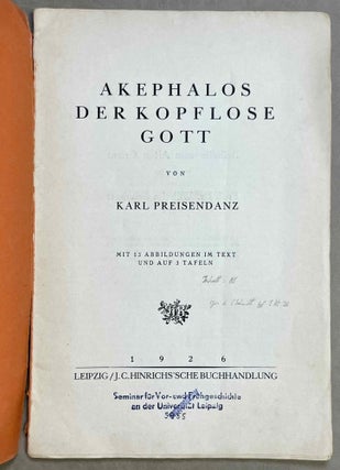 Akephalos der kopflose gott