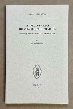 Item #M9750 Les reclus grecs du Sarapieion de Memphis. Une enquête sur l'Hellénisme égytien....[newline]M9750-00.jpeg