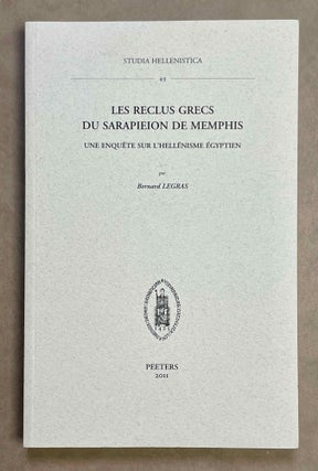 Item #M9750 Les reclus grecs du Sarapieion de Memphis. Une enquête sur l'Hellénisme...