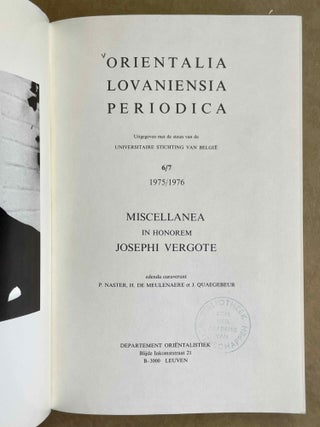 Miscellanea in honorem Joseph Vergote[newline]M9755-02.jpeg
