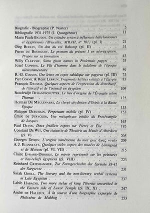 Miscellanea in honorem Joseph Vergote
