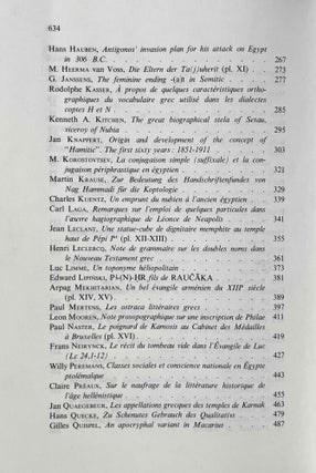 Miscellanea in honorem Joseph Vergote